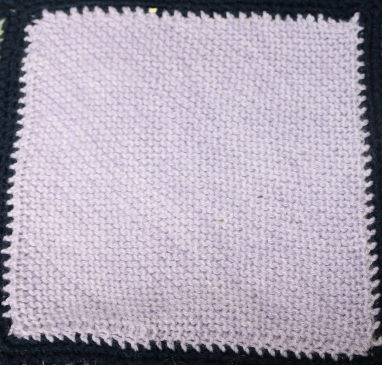 Lilac knitted square