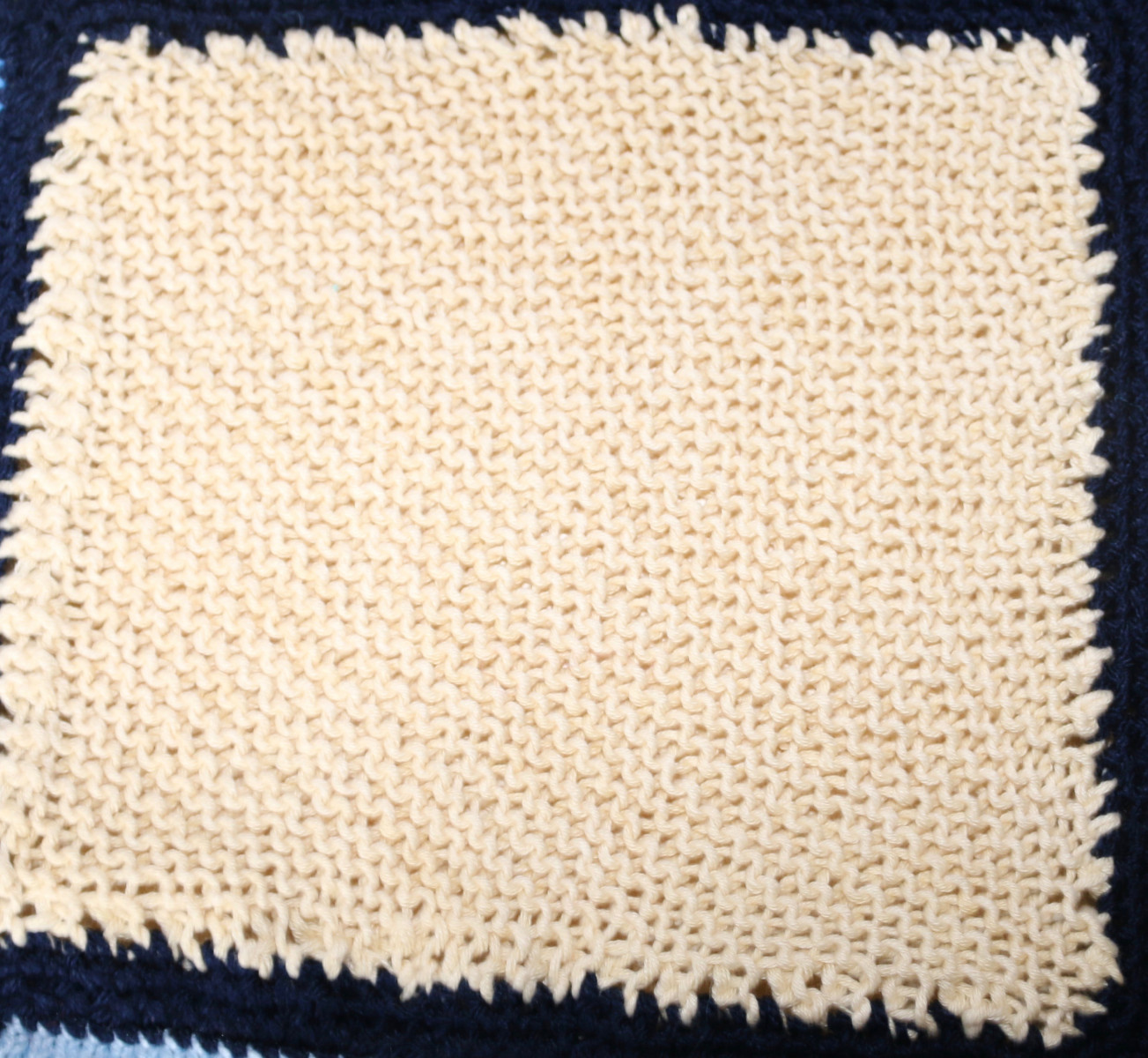 Buttermilk knitted square