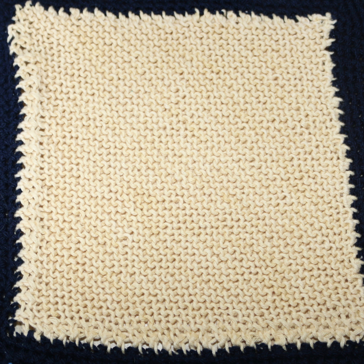 Buttermilk knitted square
